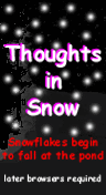 Thoughts in the Snow