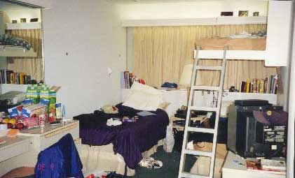 The "bund" in Shanghai My room! My bed was the purple sleeping bag